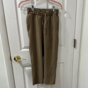 Casual Tan Drawstring Pants